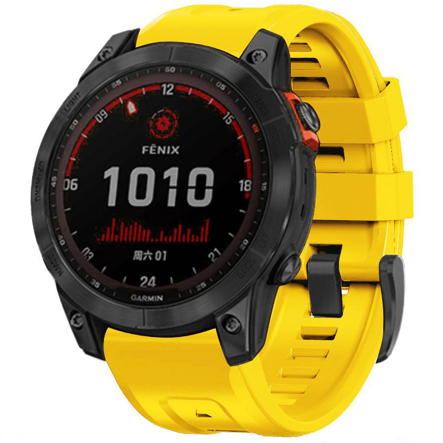 Pasek Tech-Protect Iconband do Garmin Fenix 7 / 6 Pro / 6 / 5, żółty